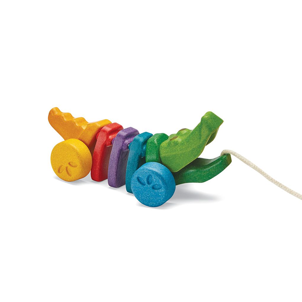 PlanToys - Age: 12M+ Rainbow Alligator