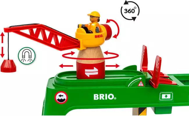 BRIO 33996 World Accessories Container Crane