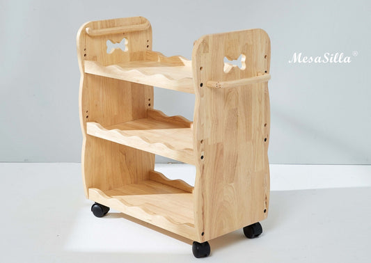 MesaSilla - Solid Wood Trolley