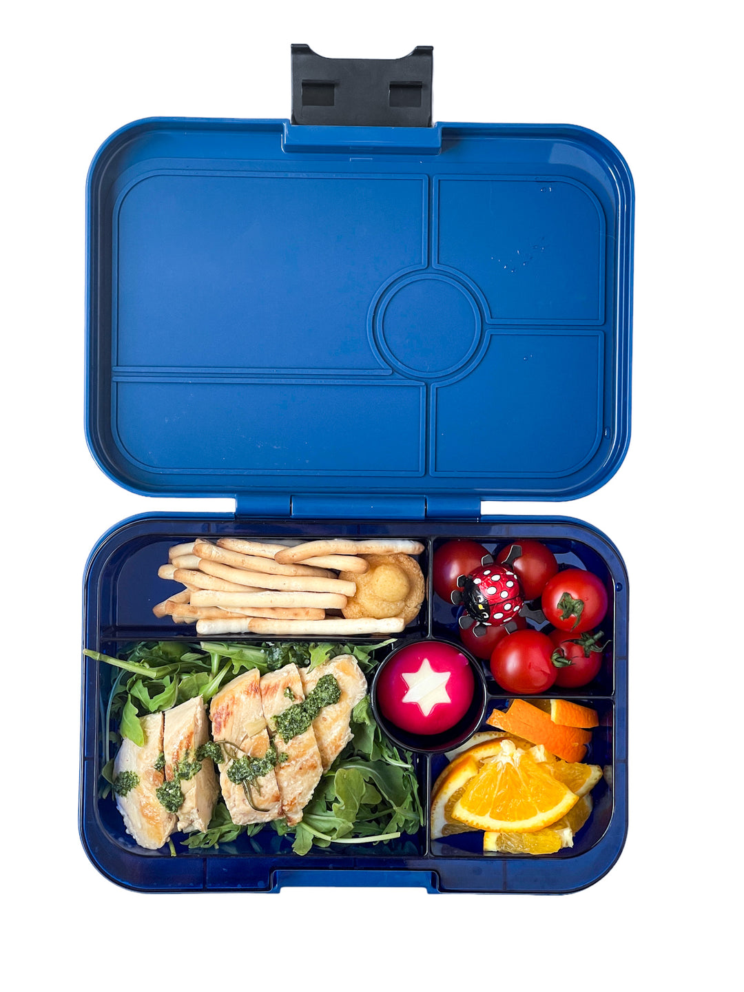 Yumbox Lunchbox w. 4 Rooms - Bento Tapas - Antibes Blue Groovy