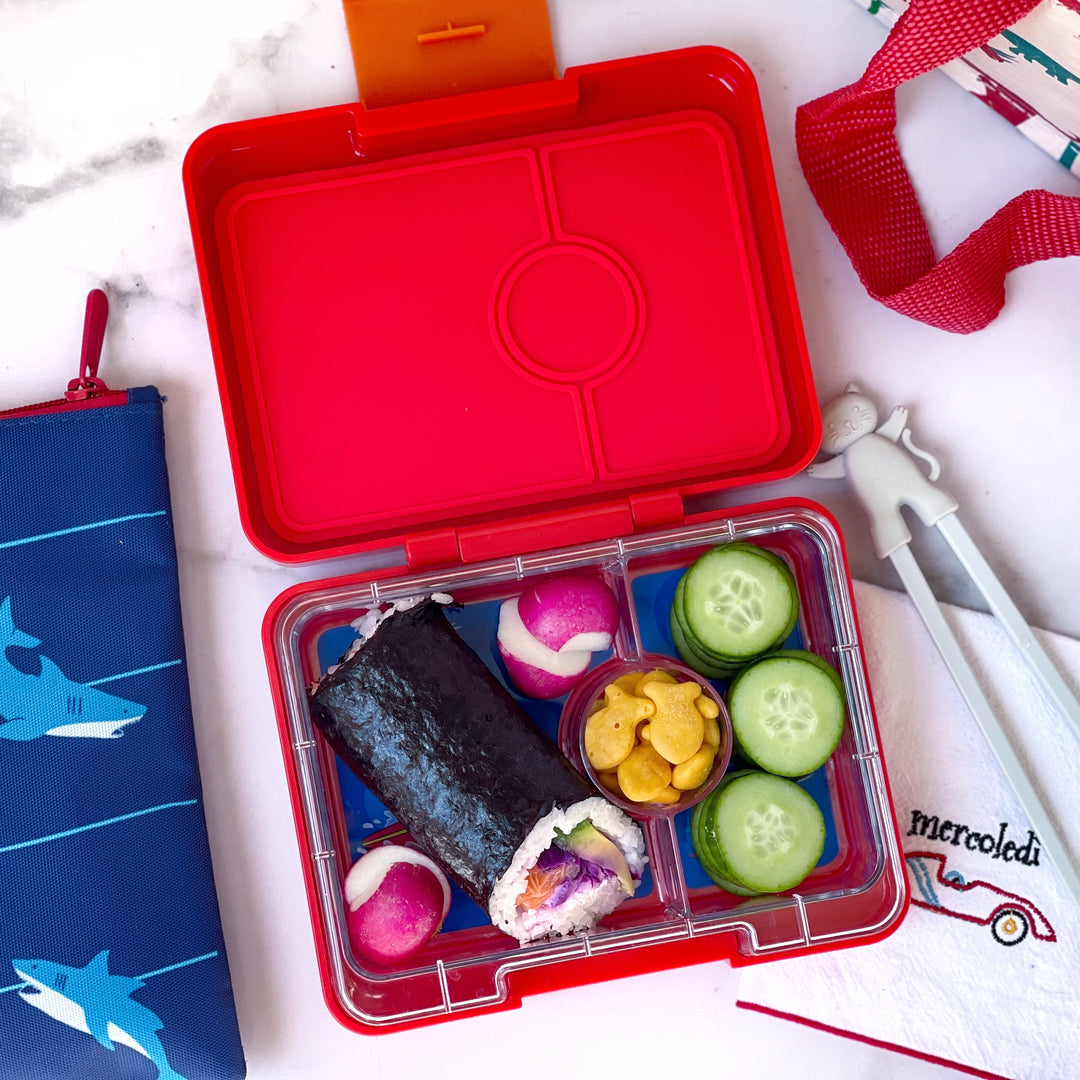 Yumbox - Snack Size Bento Lunch Box Roar Red (Polar Bear)